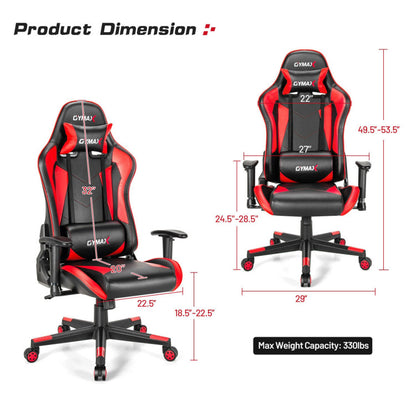 Gaming Chair Adjustable Swivel Racing Style Computer Office Chair