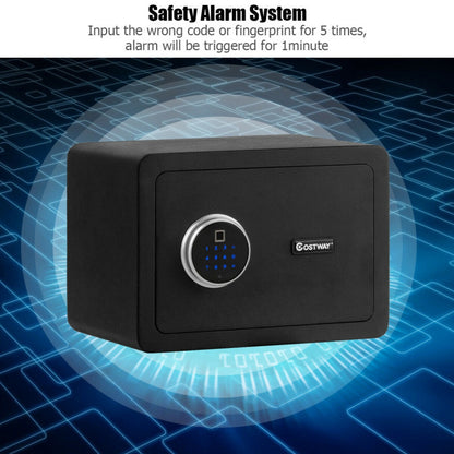 2-Layer Security Safe Deposit Box with Inner LED Light