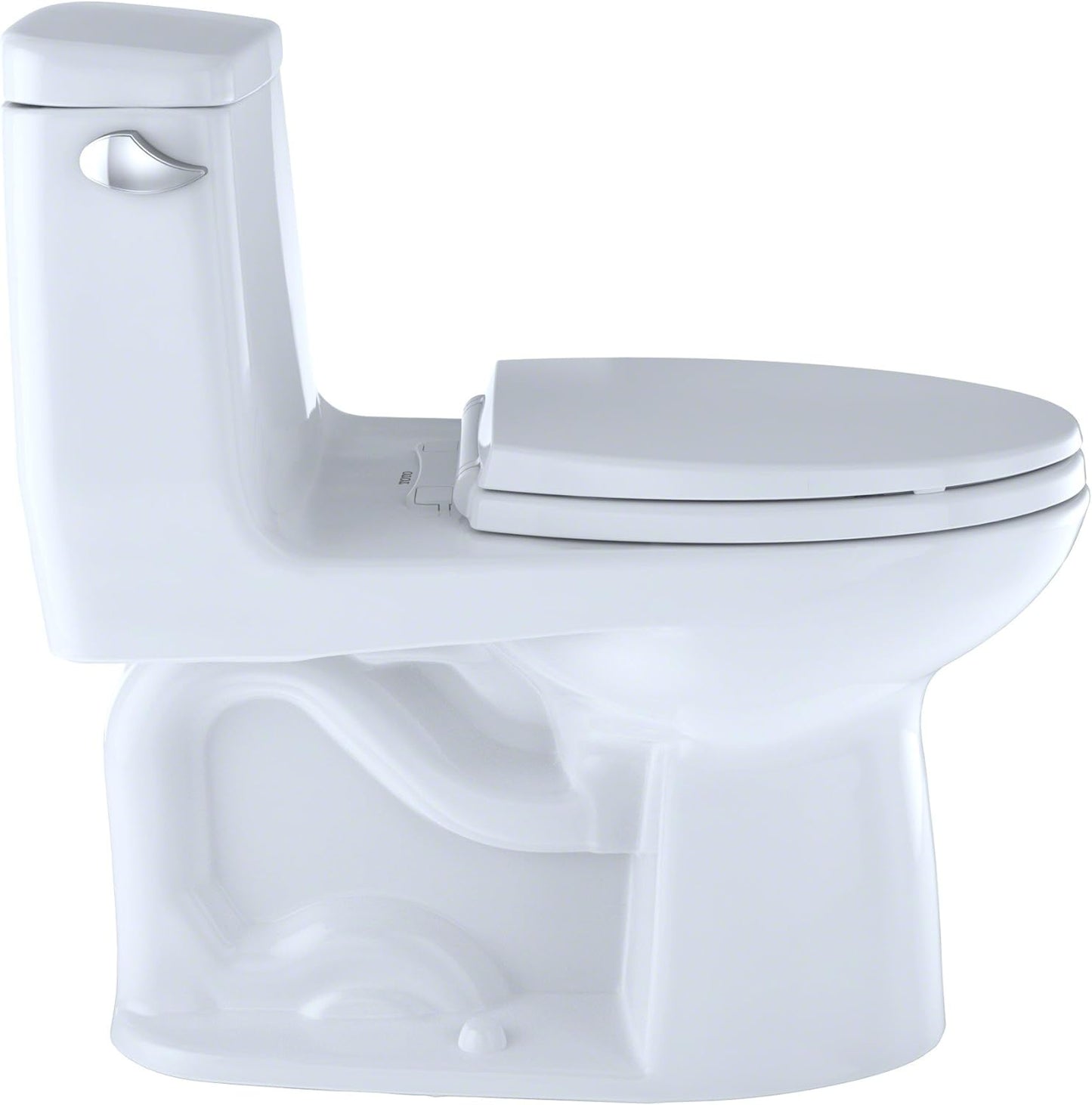 TOTO Toilet - 1.6 gpf, G-Max, Floor Mount, Elongated, Cotton White, With SoftClose Seat, Eco Ultramax, One Piece, 16-5/8"W 28-1/8" Depth