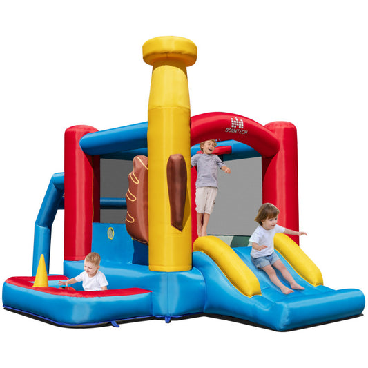 Baseball Themed Inflatable Bounce House with Ball Pit and Ocean Balls