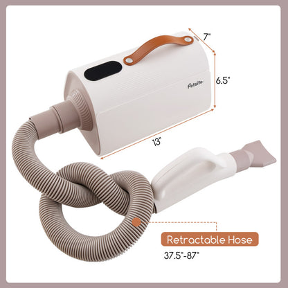 Dog-Cat Hair Blower with Negative Ion Function and Adjustable Temperature