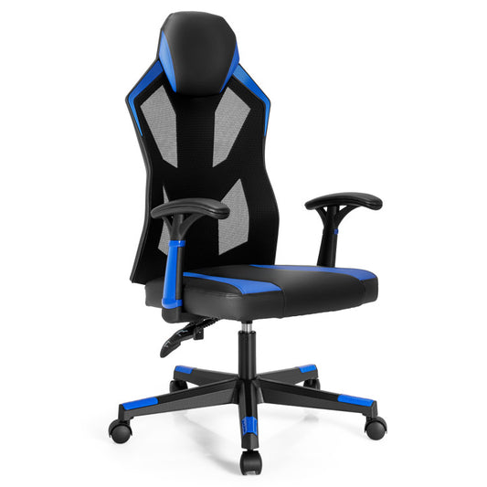Gaming Chair with Adjustable Mesh Back