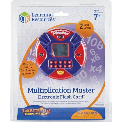 Multiplication Master Electronic Flash Card, Age 7-Up, Ast
