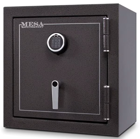 MESA SAFE CO Fire Rated Security Safe - Fire Resistant for 2 Hours, Matte Finish, Color Gray, 3.3 cu ft Electronic Safe with 2 Adjustable Shelves