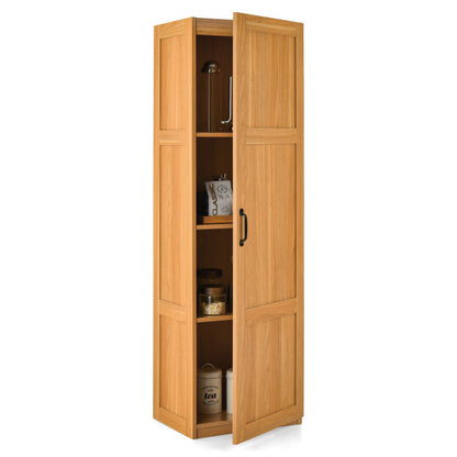 Bathroom Floor Storage Cabinet with 4 Storage Shelves