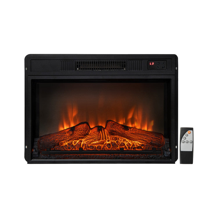 Electric Fireplace Inserted with Adjustable LED Flame