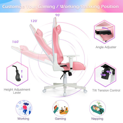 Ergonomic High-Back Computer Desk Chair with Headrest and Lumbar Support