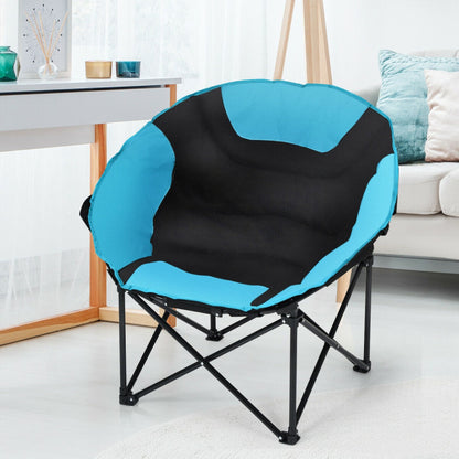 Moon Saucer Steel Camping Chair with Folding Padded Seat