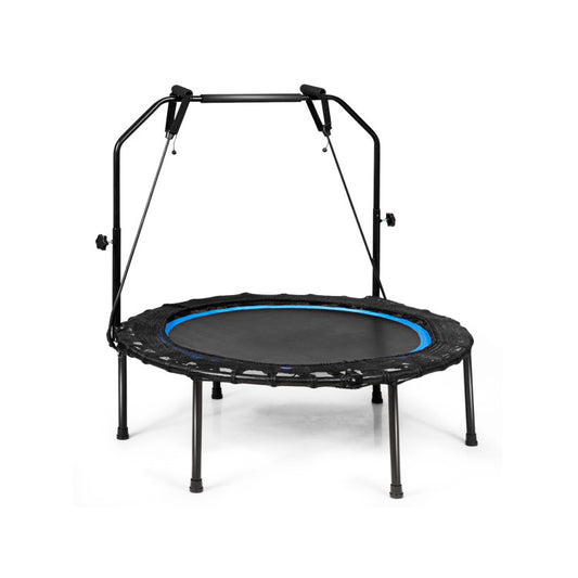 40-Inch Foldable Fitness Rebounder with Resistance Bands