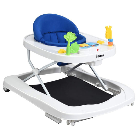 3-in-1 Foldable Adjustable Height Baby Walker Bouncer