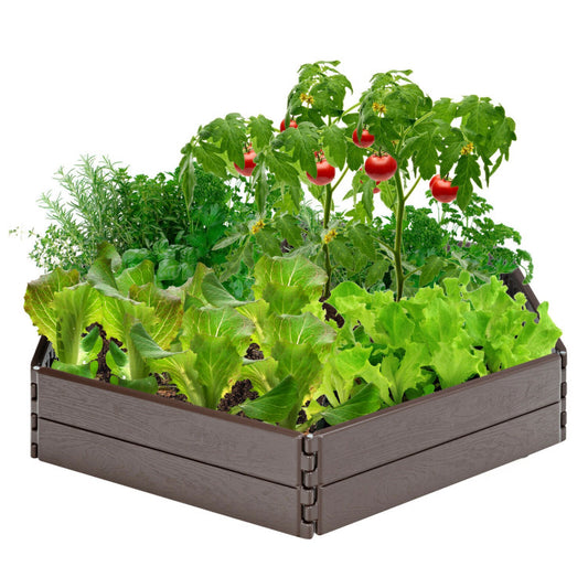 Vegetable and Flower Raised Garden Bed Set