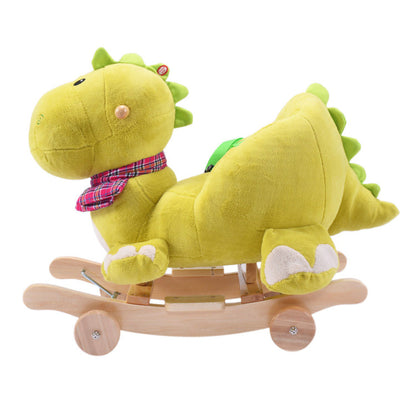 Costway Kids Dinosaur Rocking Horse Rider Baby Stroller with Wheels