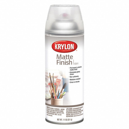 Spray Paint, Crystal Clear, Matte, 11 oz.