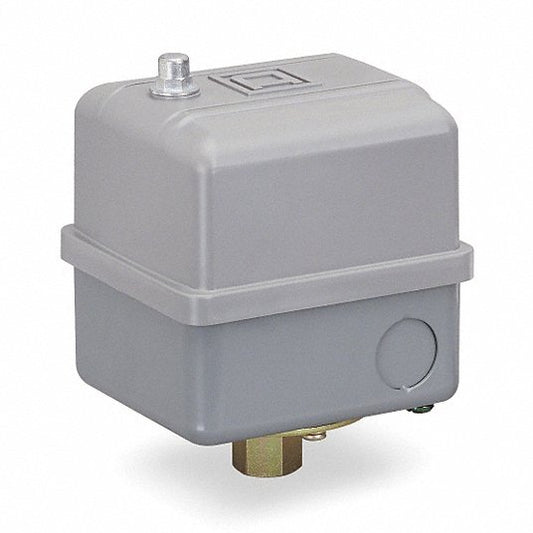 Pressure Switch, (1) Port, 1/4 in FNPS, DPST, 5 to 80 psi, Standard Action