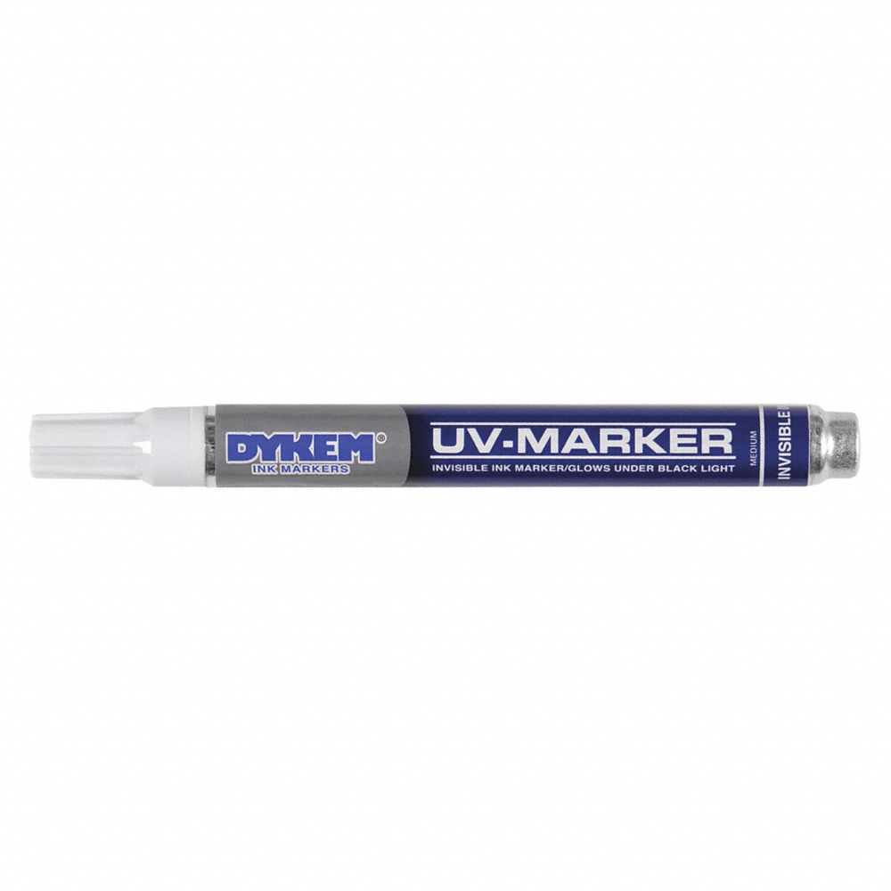 Permanent UV Marker, Medium Tip, Clear Color Family, Ink
