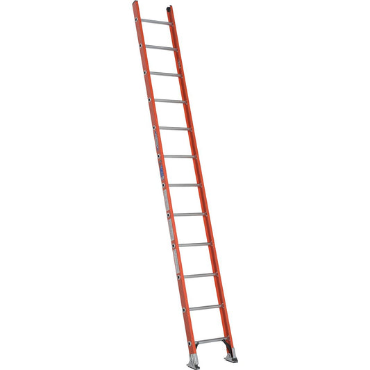 Straight Ladder, Fiberglass, 300 lb Load Capacity