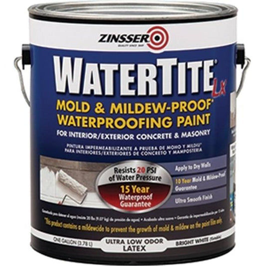 🔥 Rust-Oleum ZINSSER 270267 1 Gal. Mold and Mildew-Proof White Water Based Waterproofing Paint