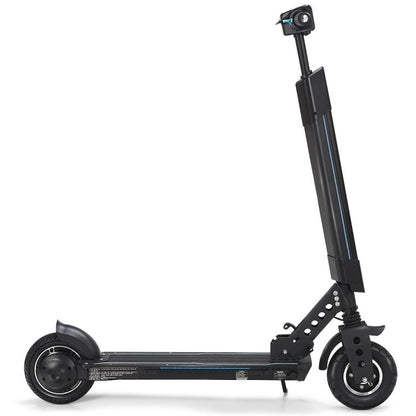 Costway Foldable Electric Scooter with Removable Seat LED