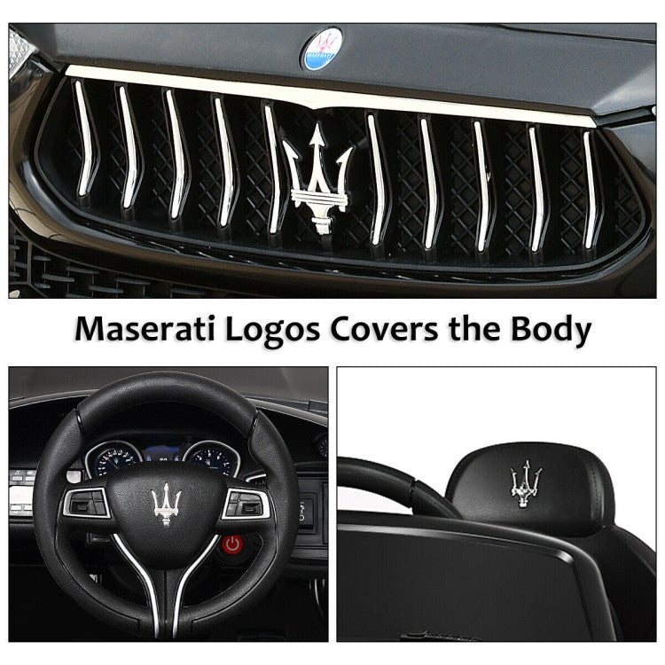 Costway 12 V Remote Control Maserati Licensed Kids Ride on Car