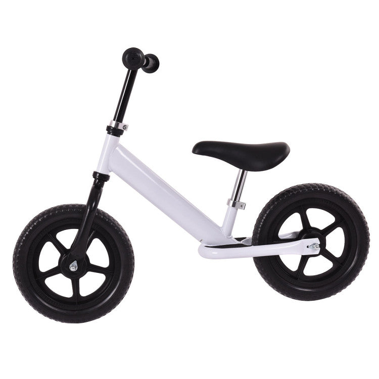 Costway 12-Inch Kids No-Pedal Bike with Adjustable Seat
