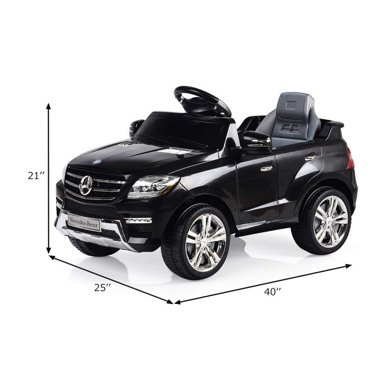 Costway 6V Mercedes Benz Kids Ride on Car with MP3+RC