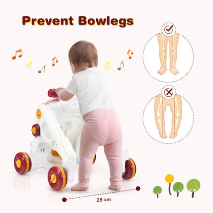 3-in-1 Baby Sit-to-Stand Walker with Music and Lights