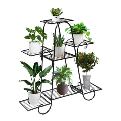 7-Tier Metal Patio Plant Stand
