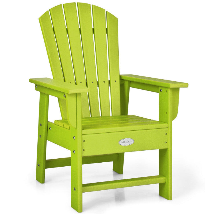 Patio Kids' Adirondack Chair with Ergonomic Backrest