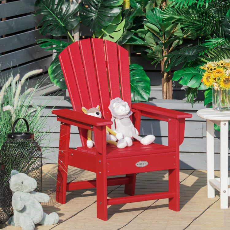 Patio Kids' Adirondack Chair with Ergonomic Backrest