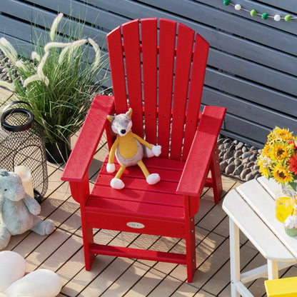 Patio Kids' Adirondack Chair with Ergonomic Backrest