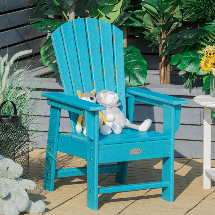 Patio Kids' Adirondack Chair with Ergonomic Backrest