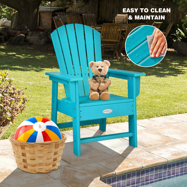 Patio Kids' Adirondack Chair with Ergonomic Backrest