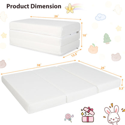 Tri-Fold Pack n Play Mattress with 3 Inch Ultra Soft Foam