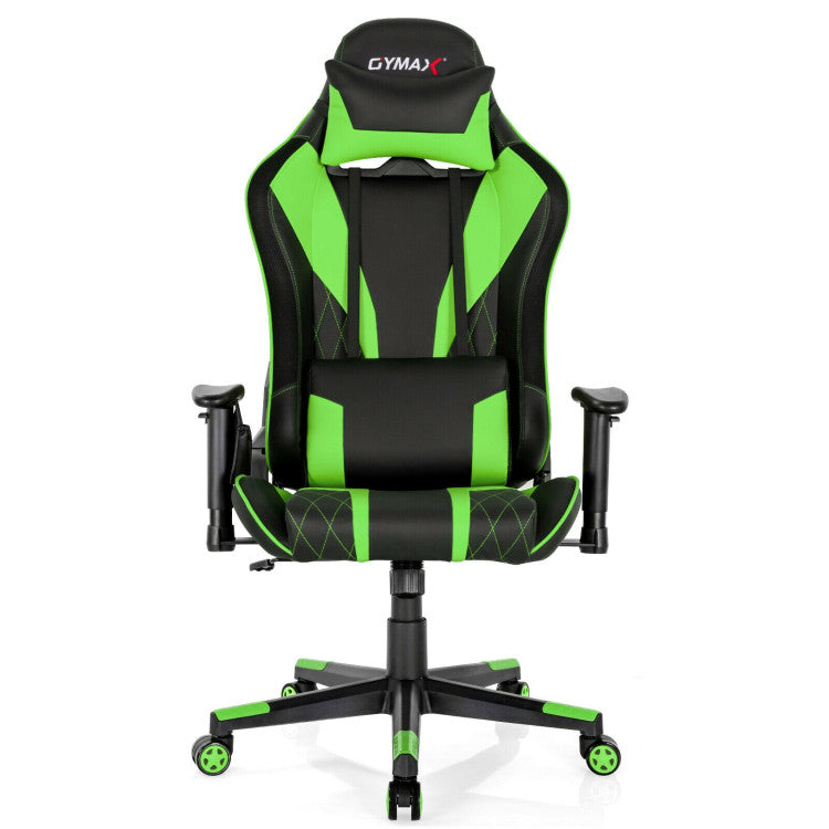 Adjustable Swivel Computer Gaming Chair with Dynamic LED Lights