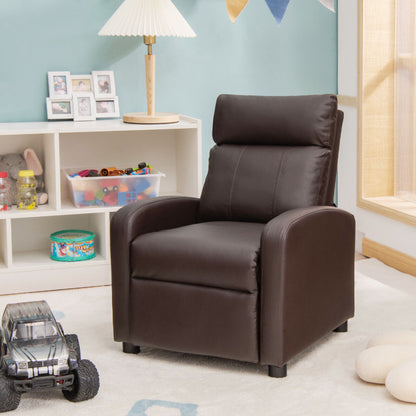 Ergonomic PU Leather Kids Recliner Lounge Sofa for the 3–12 Age Group