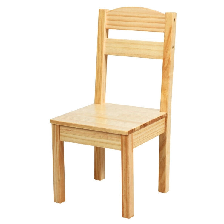 Kids 5-Piece Wooden Table and Chair Set