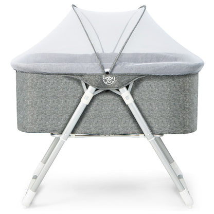 2-In-1 Baby Bassinet with Mattress and Net