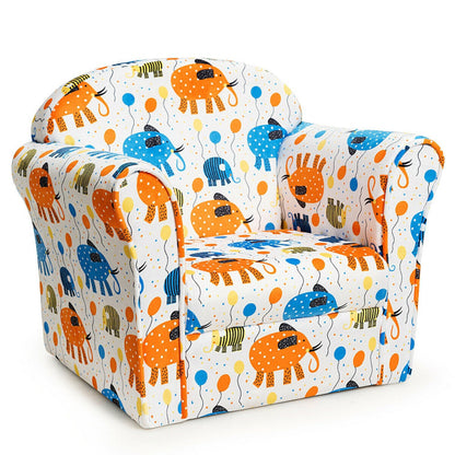 Kids Upholstered Sofa with Armrest