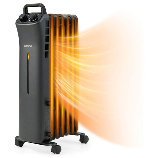 1500W Oil-Filled Space Heater with 3-Level Heat