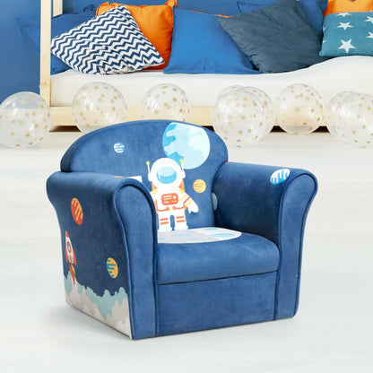 Kids Upholstered Sofa with Armrest