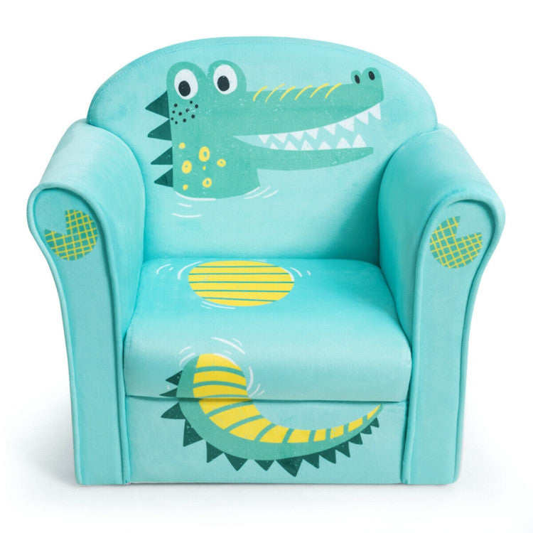 Kids Upholstered Sofa with Armrest