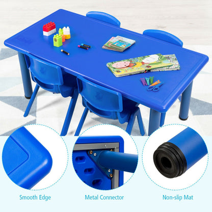 Kids Plastic Rectangular Learn and Play Table