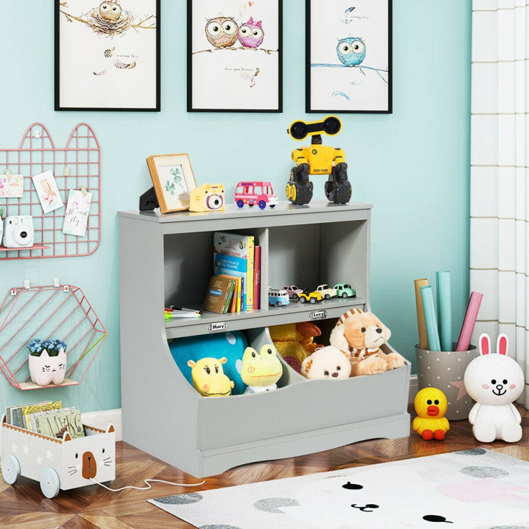 Kids 3-Tier Bookcase Storage Organizer