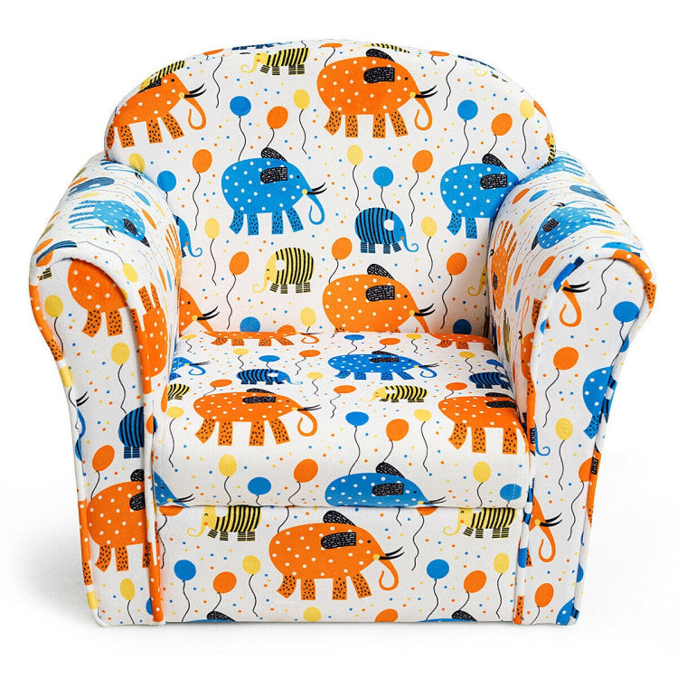 Kids Upholstered Sofa with Armrest