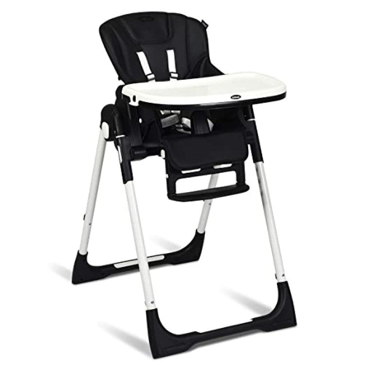 Foldable High Chair with Multiple Adjustable Backrests