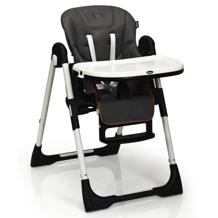 Foldable High Chair with Multiple Adjustable Backrests