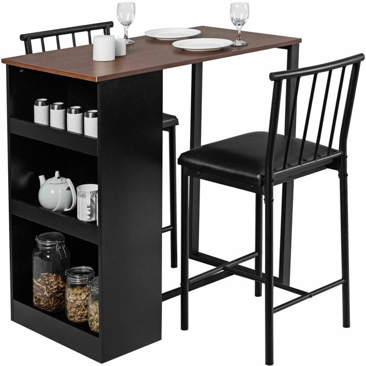 3 Piece Counter Height Pub Dining Set