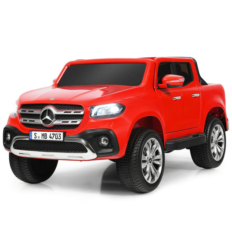 12V 2-Seater Kids Ride-On Car Licensed Mercedes-Benz X Class RC with Trunk