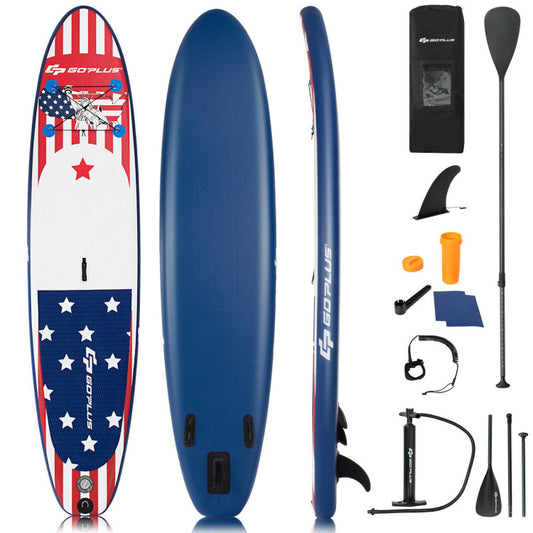 11-Feet Inflatable Stand-Up Paddle Board with 3-Fin Thruster