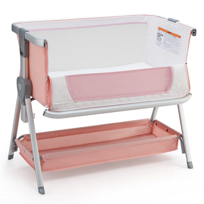 Portable Baby Bed Side Crib with 7 Height Positions